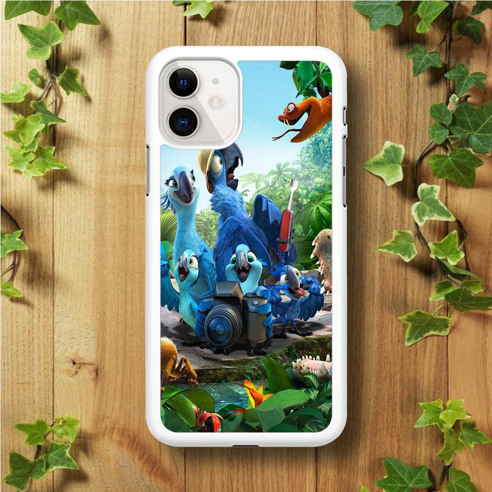 Rio Tour in The Forest iPhone 11 Case-Rubber / White (2D Case)-Xtracase
