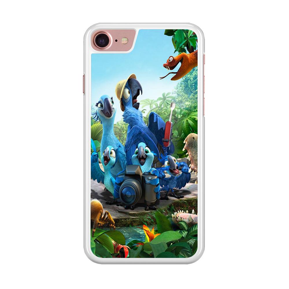 Rio Tour in The Forest iPhone 7 Case-Rubber / White (2D Case)-Xtracase