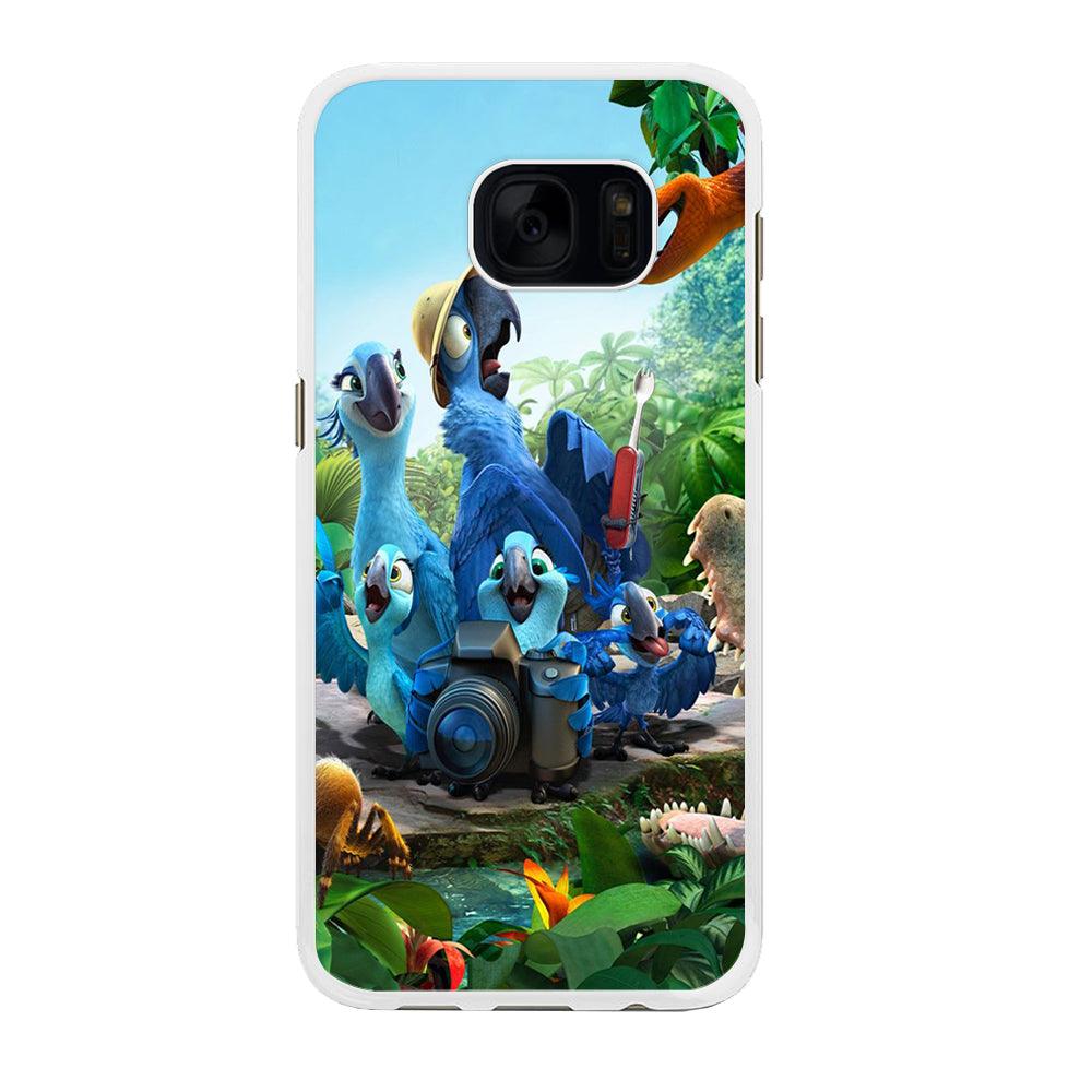 Rio Tour in The Forest Samsung Galaxy S7 Edge Case-Rubber / White (2D Case)-Xtracase