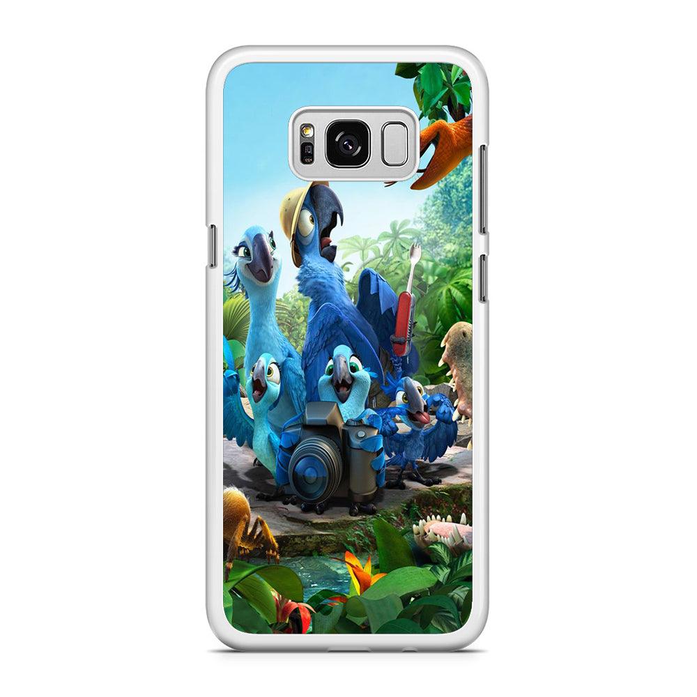 Rio Tour in The Forest Samsung Galaxy S8 Case-Rubber / White (2D Case)-Xtracase