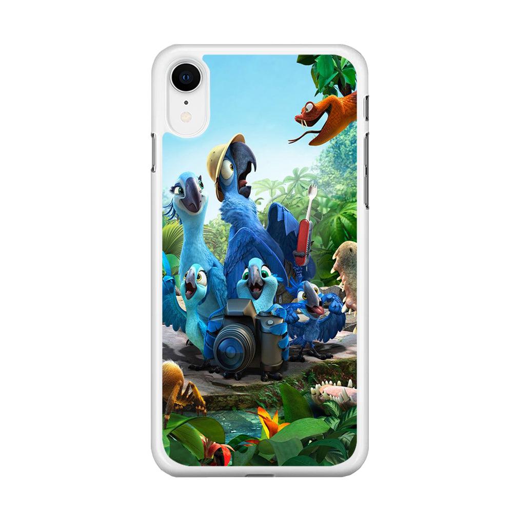 Rio Tour in The Forest iPhone XR Case-Rubber / White (2D Case)-Xtracase