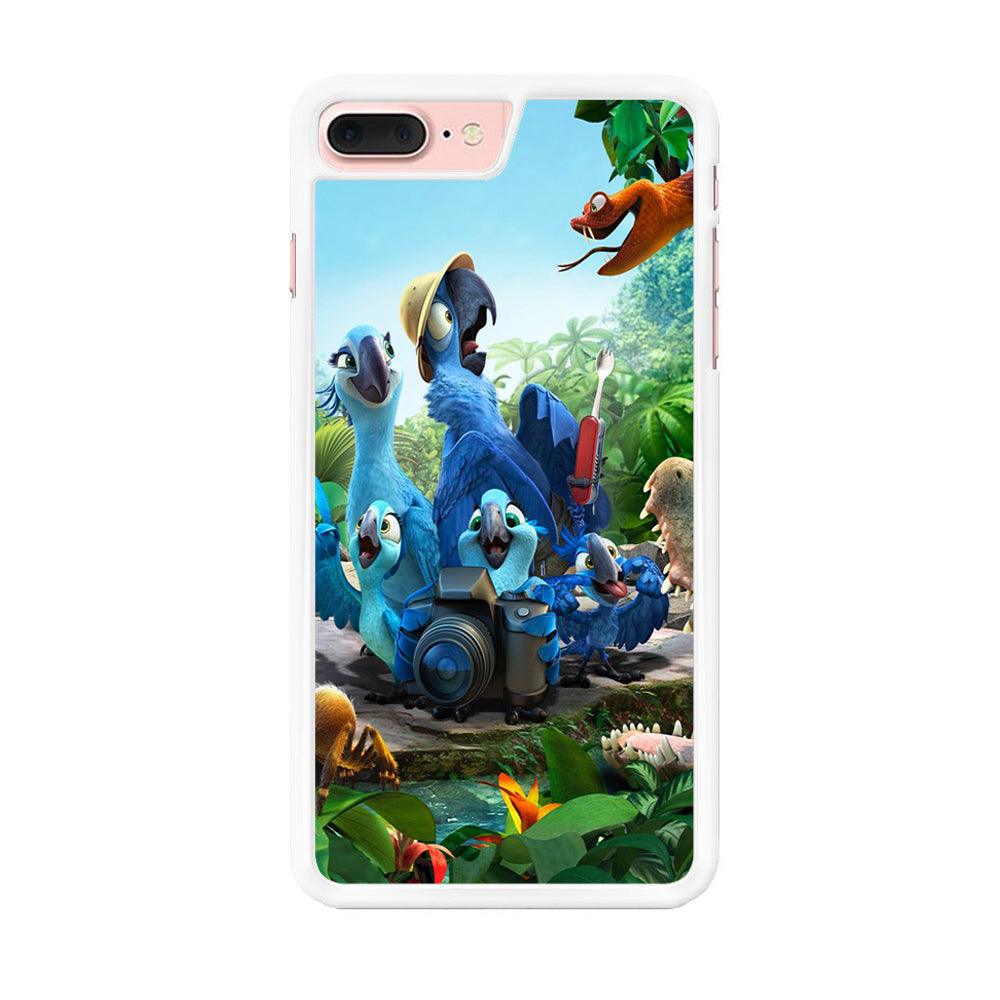 Rio Tour in The Forest iPhone 8 Plus Case-Rubber / White (2D Case)-Xtracase