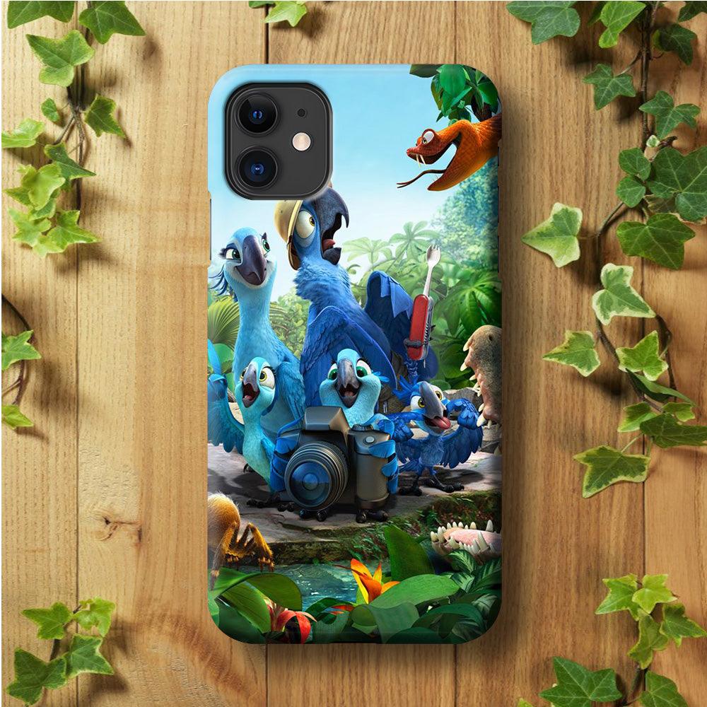 Rio Tour in The Forest iPhone 11 Case-Plastic / Full Wrap (3D Case)-Xtracase