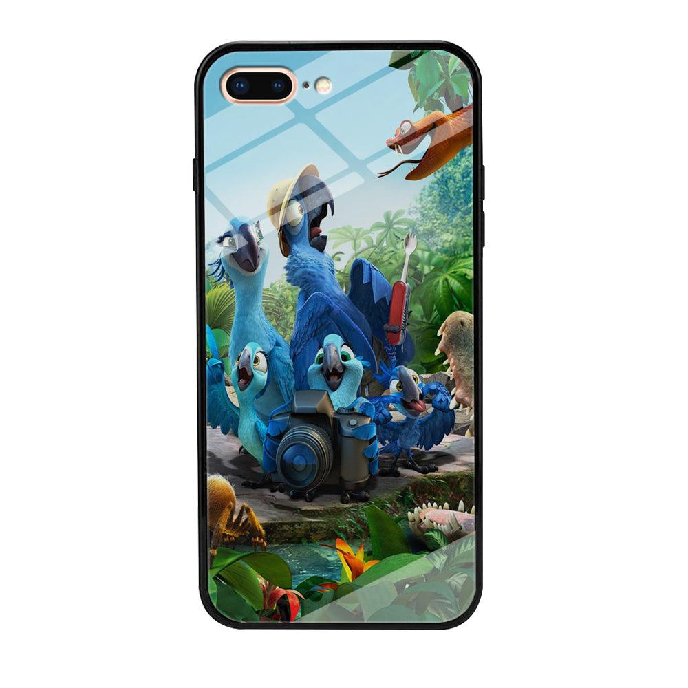 Rio Tour in The Forest iPhone 8 Plus Case-Tempered Glass Case-Xtracase