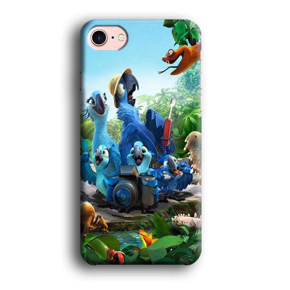Rio Tour in The Forest iPhone 7 Case-Plastic / Full Wrap (3D Case)-Xtracase