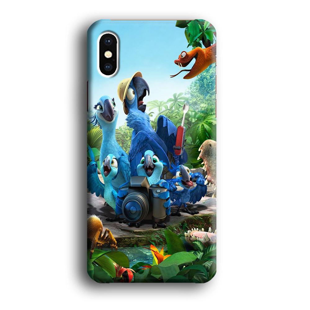 Rio Tour in The Forest iPhone X Case-Plastic / Full Wrap (3D Case)-Xtracase
