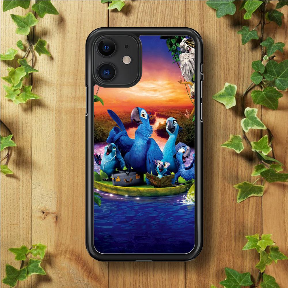Rio Tour on The River iPhone 11 Case-Rubber / Black (2D Case)-Xtracase