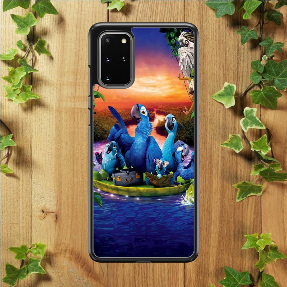 Rio Tour on The River Samsung Galaxy S20 Plus Case-Rubber / White (2D Case)-Xtracase
