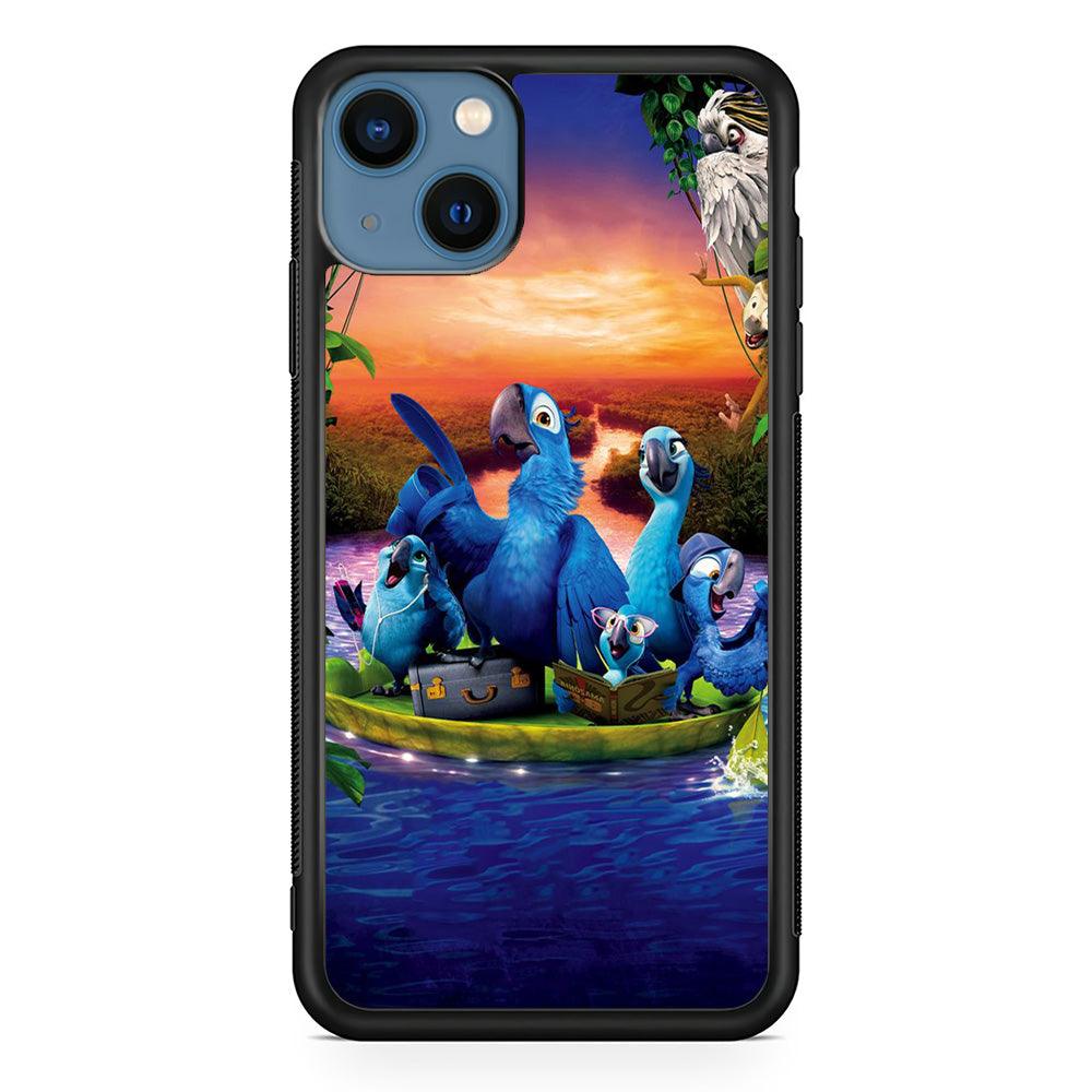 Rio Tour on The River iPhone 13 Case-Rubber / Black (2D Case)-Xtracase