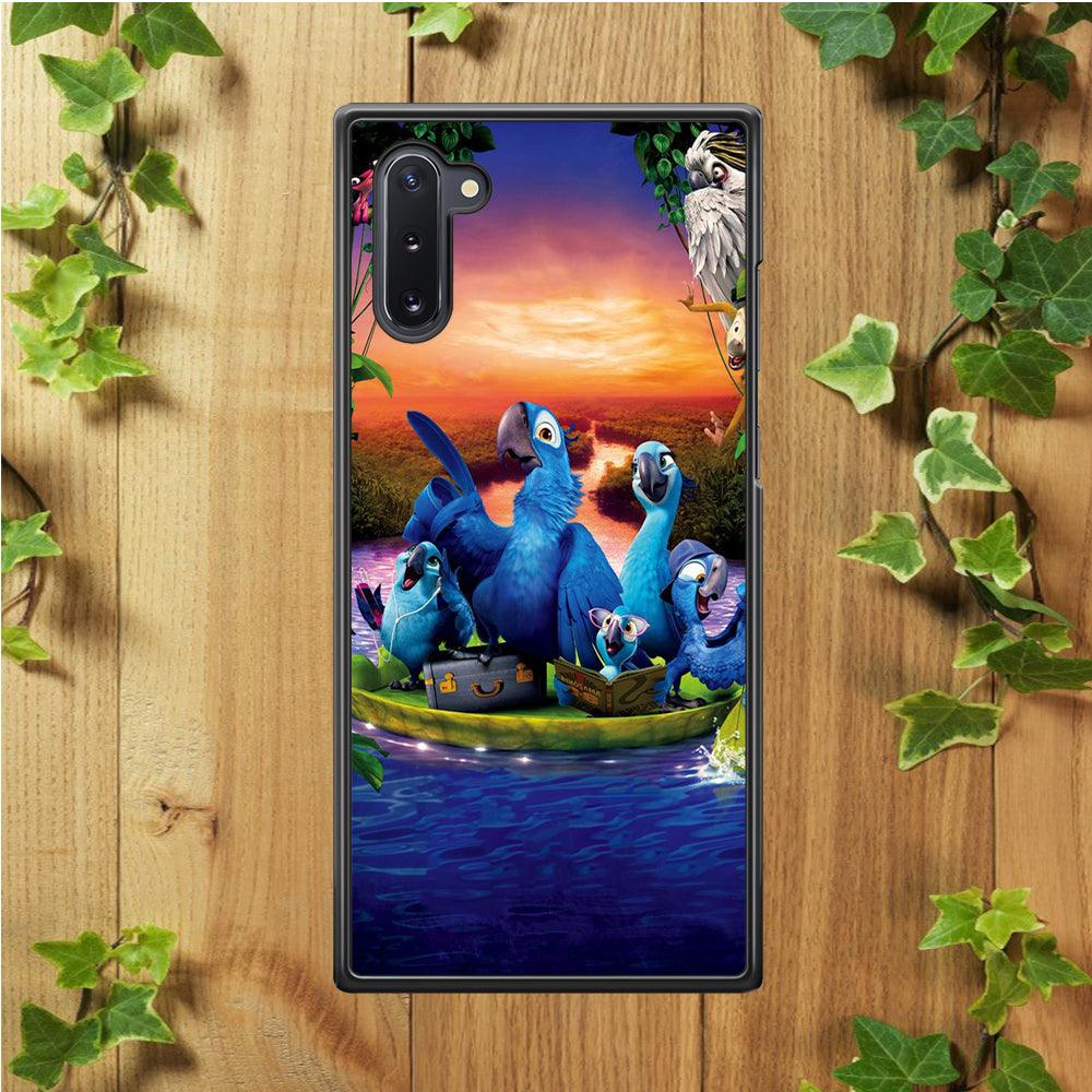 Rio Tour on The River Samsung Galaxy Note 10 Case-Rubber / White (2D Case)-Xtracase