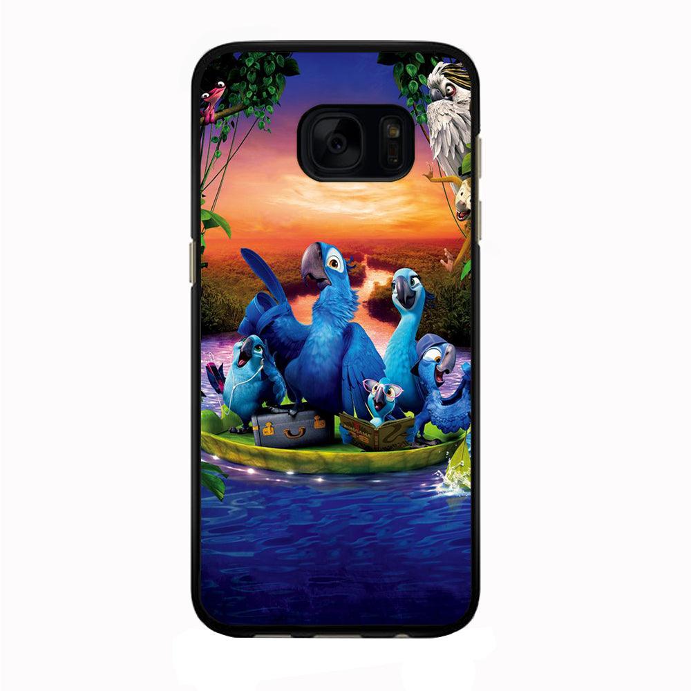 Rio Tour on The River Samsung Galaxy S7 Edge Case-Rubber / Black (2D Case)-Xtracase