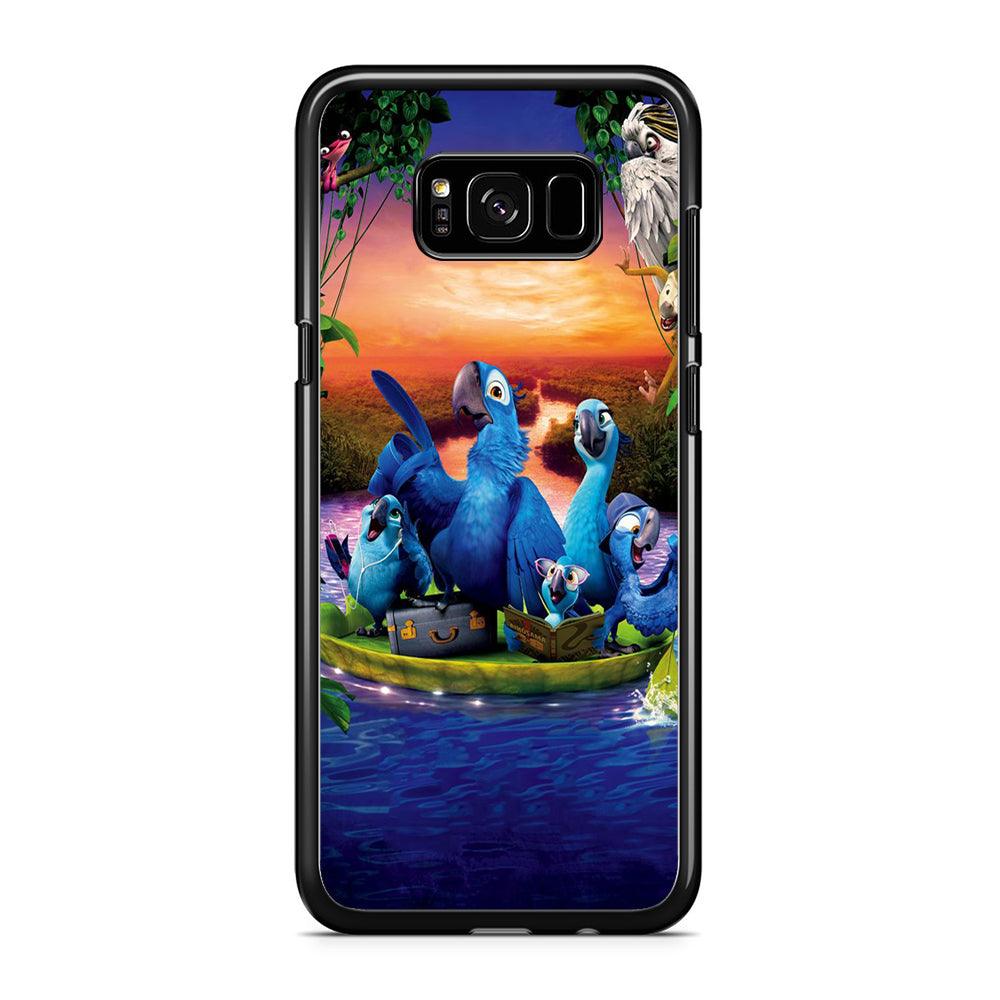 Rio Tour on The River Samsung Galaxy S8 Case-Rubber / Black (2D Case)-Xtracase