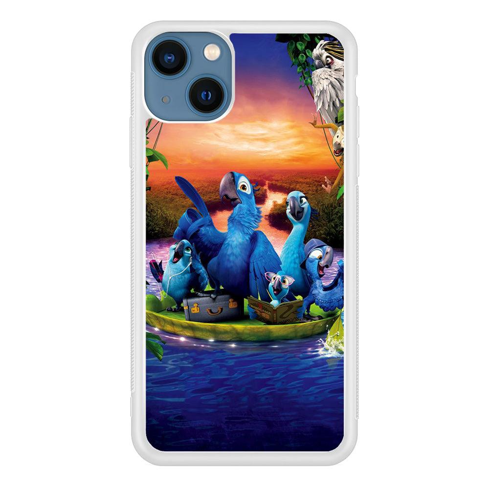 Rio Tour on The River iPhone 13 Case-Rubber / White (2D Case)-Xtracase