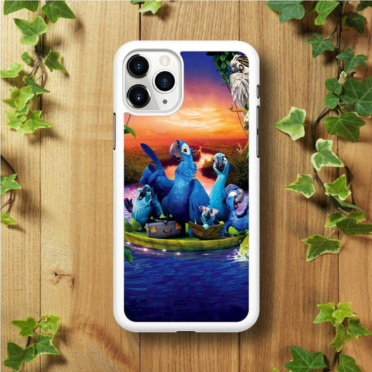 Rio Tour on The River iPhone 11 Pro Case-Rubber / White (2D Case)-Xtracase
