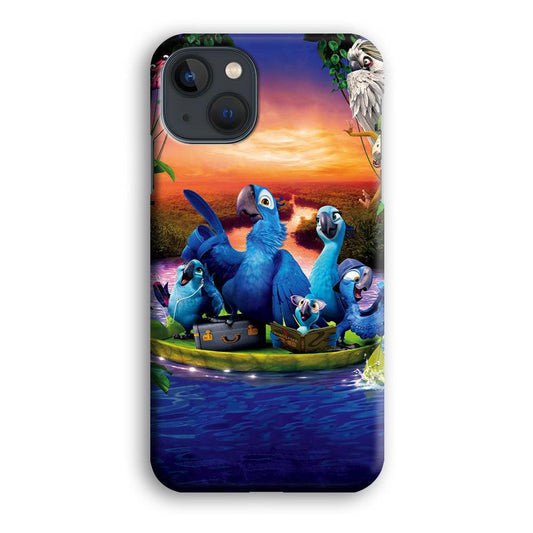 Rio Tour on The River iPhone 13 Mini Case-Plastic / Full Wrap (3D Case)-Xtracase