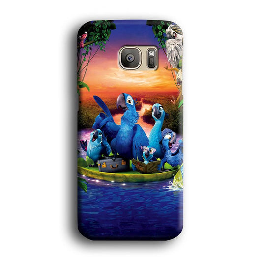 Rio Tour on The River Samsung Galaxy S7 Edge Case-Plastic / Full Wrap (3D Case)-Xtracase