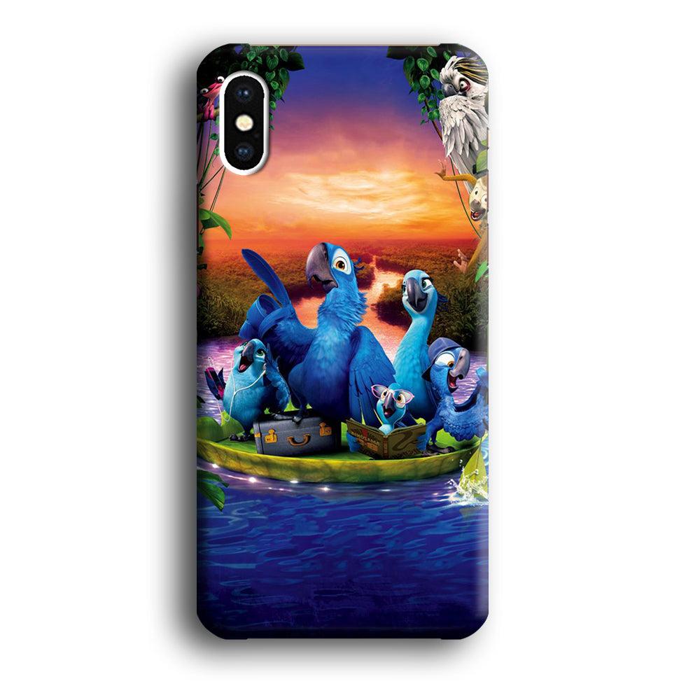 Rio Tour on The River iPhone X Case-Plastic / Full Wrap (3D Case)-Xtracase