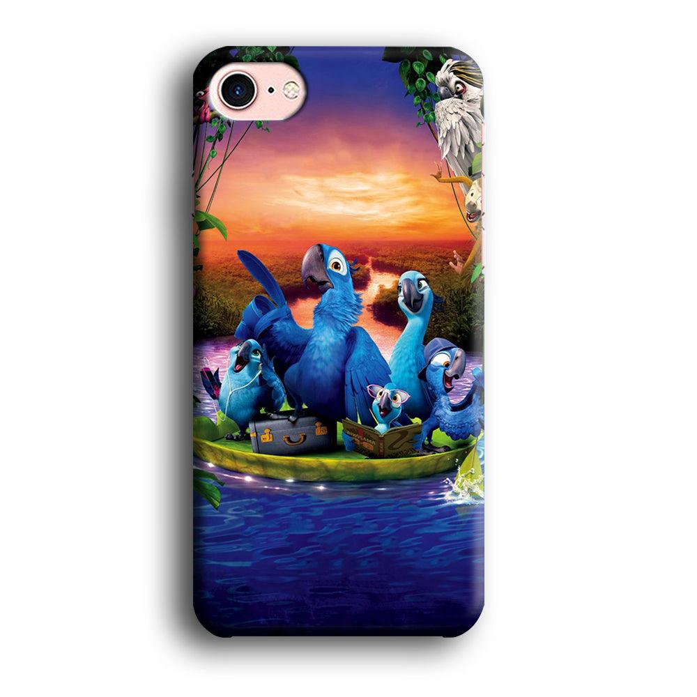 Rio Tour on The River iPhone 8 Case-Plastic / Full Wrap (3D Case)-Xtracase