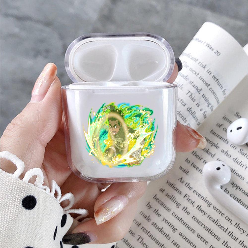 Rock Lee Ultimate Jutsu Protective Clear Case Cover For Apple Airpods-Xtracase