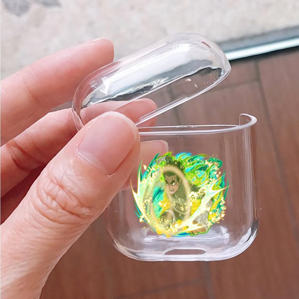 Rock Lee Ultimate Jutsu Protective Clear Case Cover For Apple Airpods-Xtracase