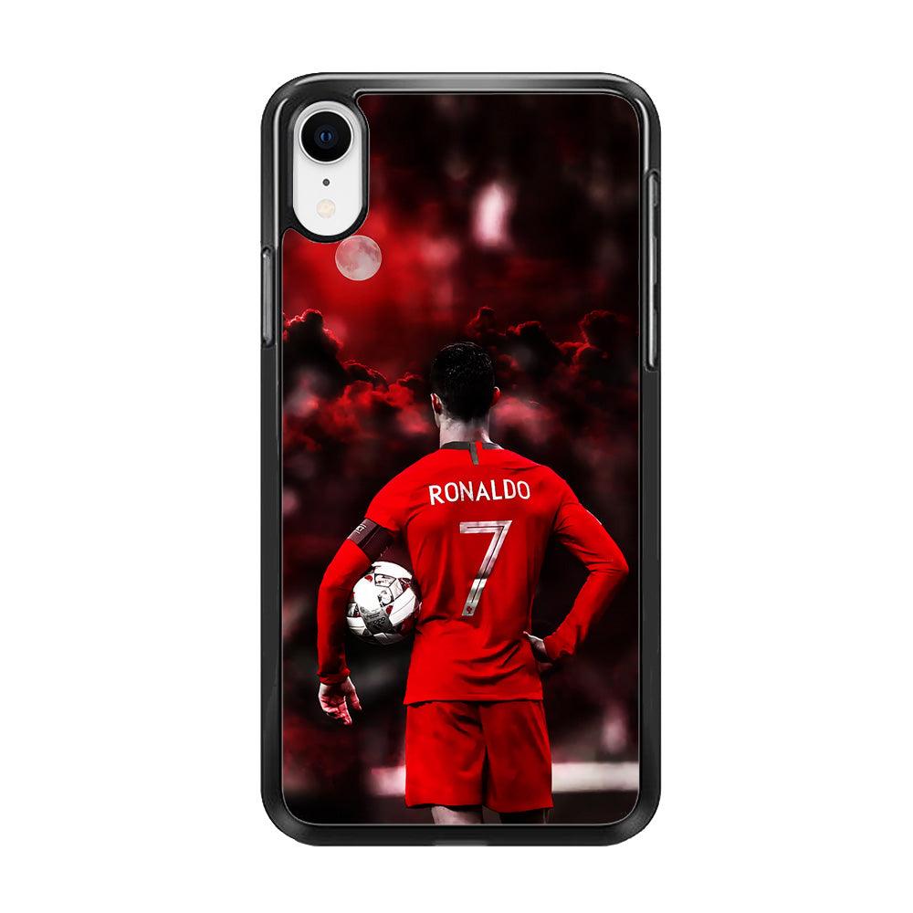 Ronaldo CR7 iPhone XR Case-Rubber / Black (2D Case)-Xtracase