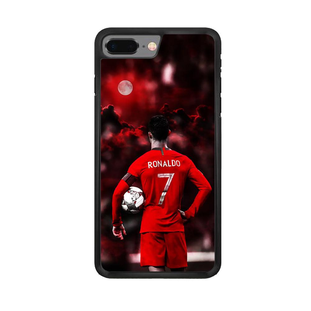 Ronaldo CR7 iPhone 7 Plus Case-Rubber / Black (2D Case)-Xtracase