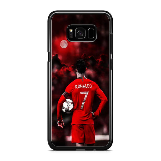 Ronaldo CR7 Samsung Galaxy S8 Case-Rubber / Black (2D Case)-Xtracase