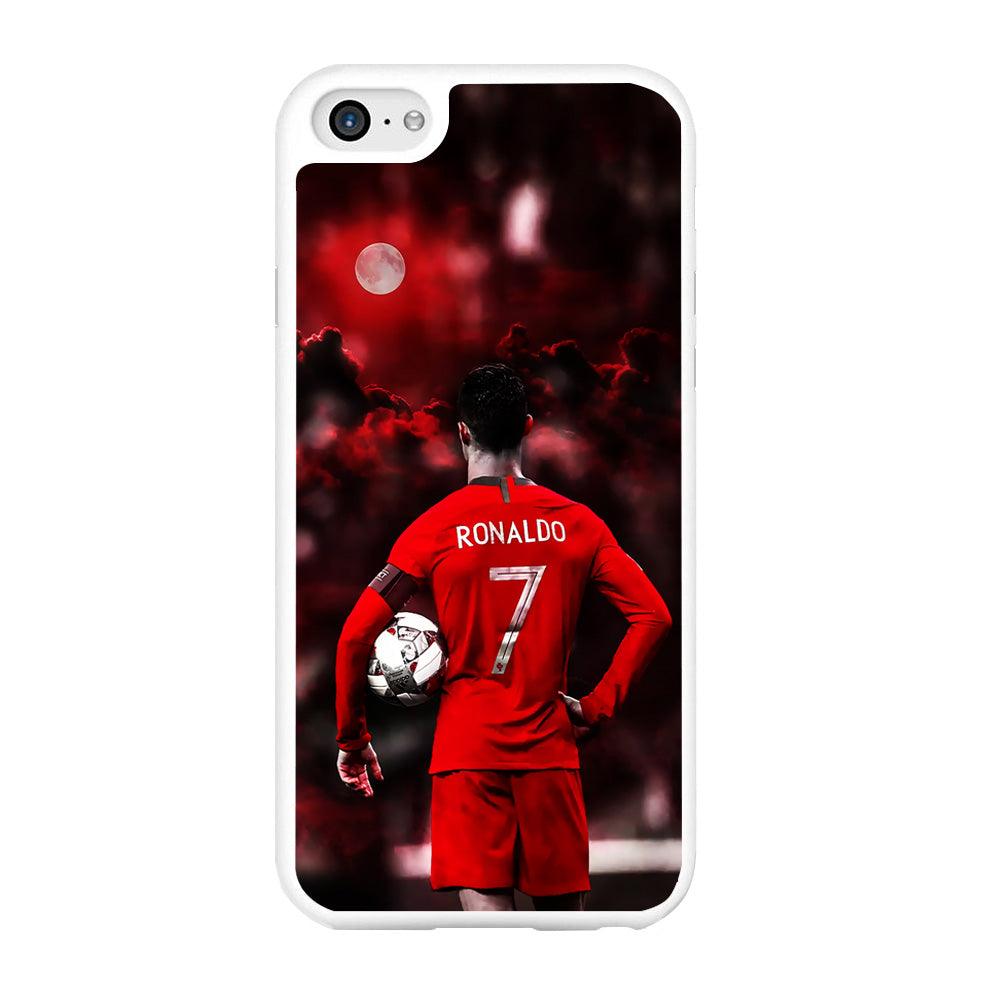 Ronaldo CR7 iPhone 6 Plus | 6s Plus Case-Rubber / White (2D Case)-Xtracase