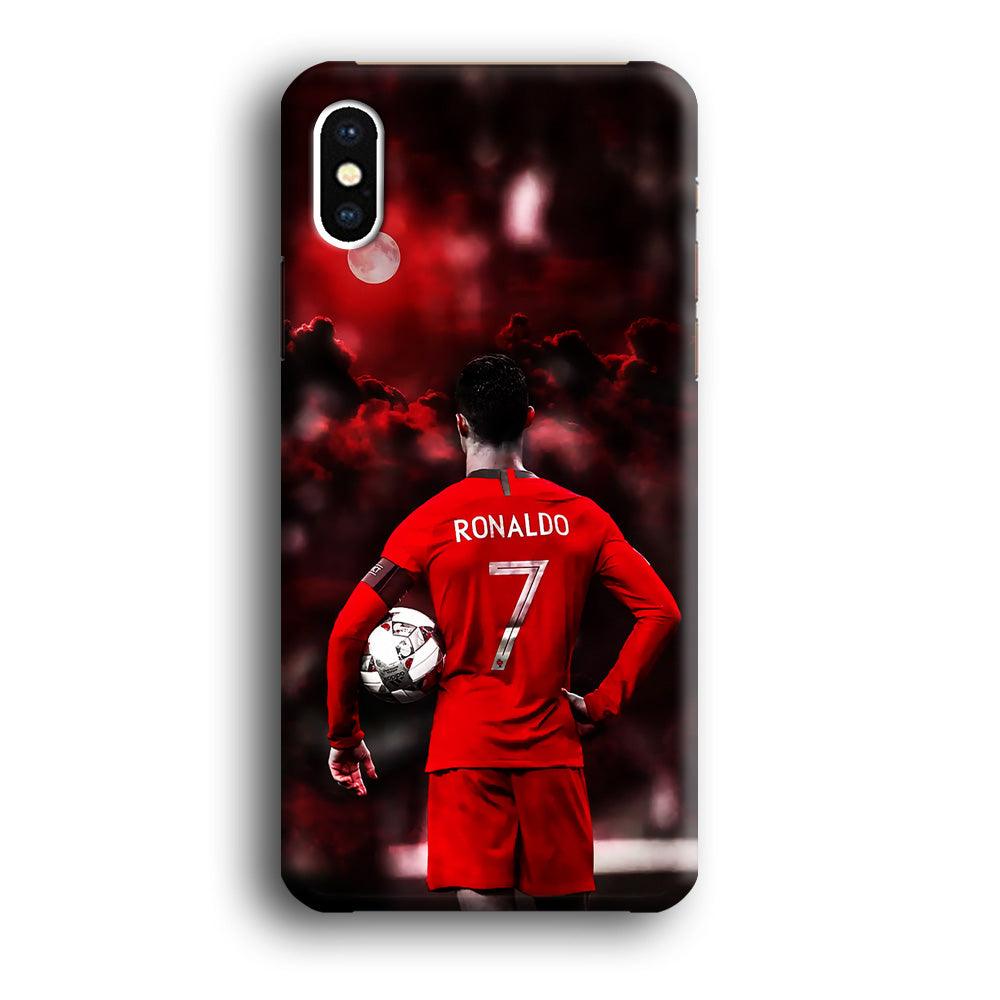 Ronaldo CR7 iPhone X Case-Plastic / Full Wrap (3D Case)-Xtracase