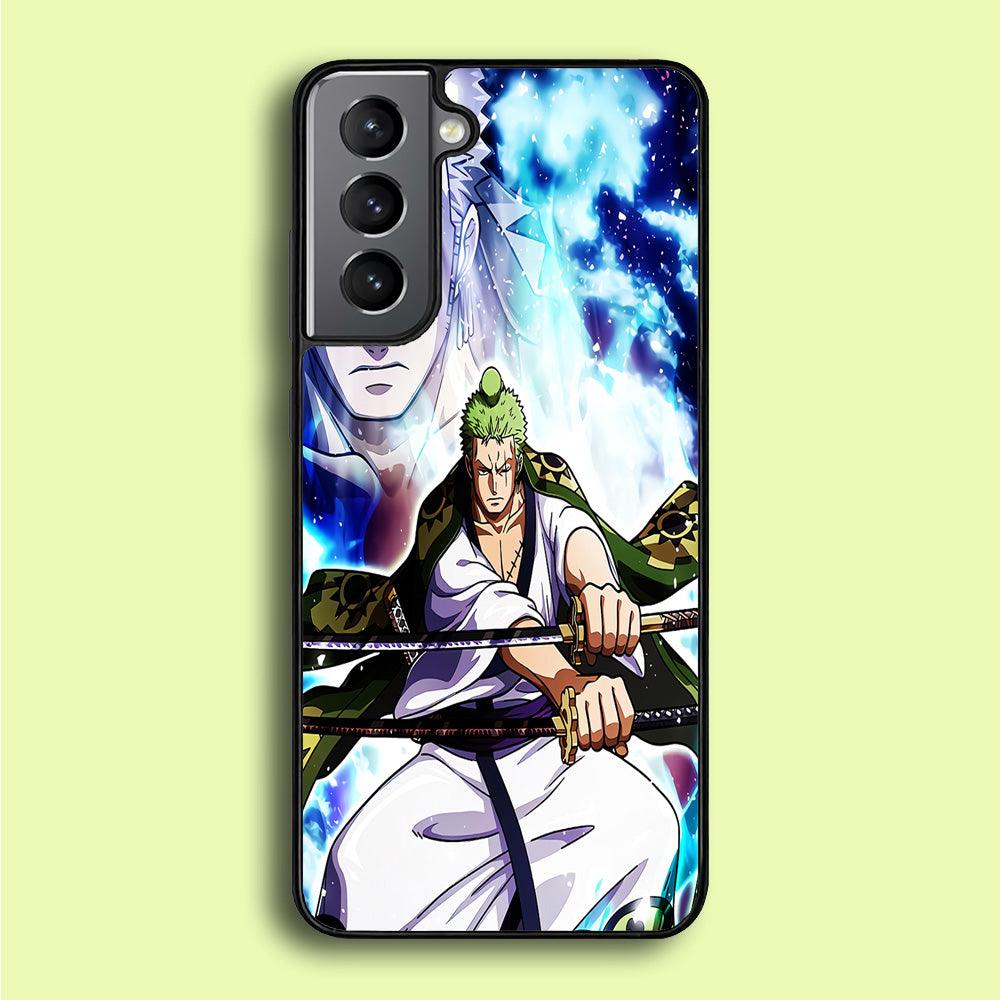 Roronoa Zoro Two Sword Samsung Galaxy A16 Case-Rubber / Black (2D Case)-Xtracase
