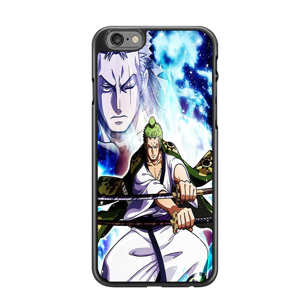 Roronoa Zoro Two Sword iPhone 6 | 6s Case-Rubber / Black (2D Case)-Xtracase