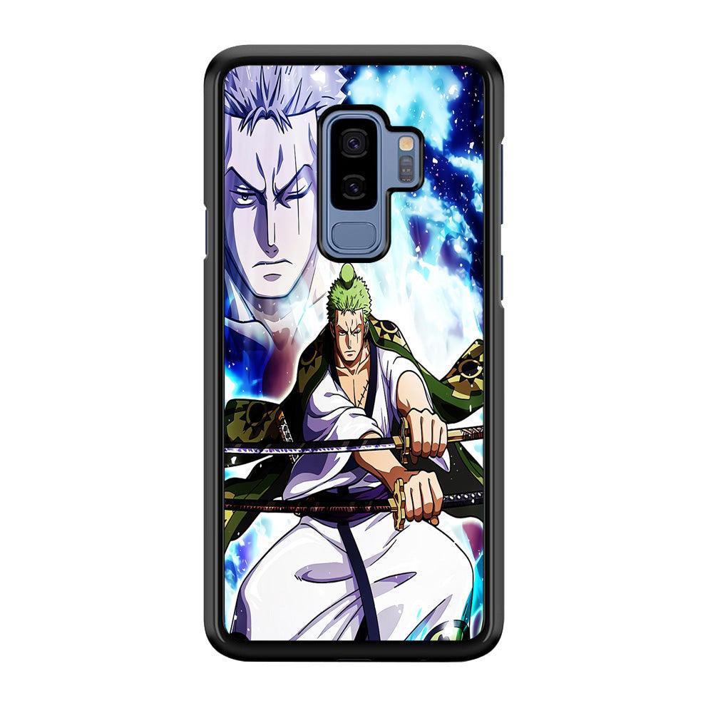 Roronoa Zoro Two Sword Samsung Galaxy S9 Plus Case-Rubber / Black (2D Case)-Xtracase