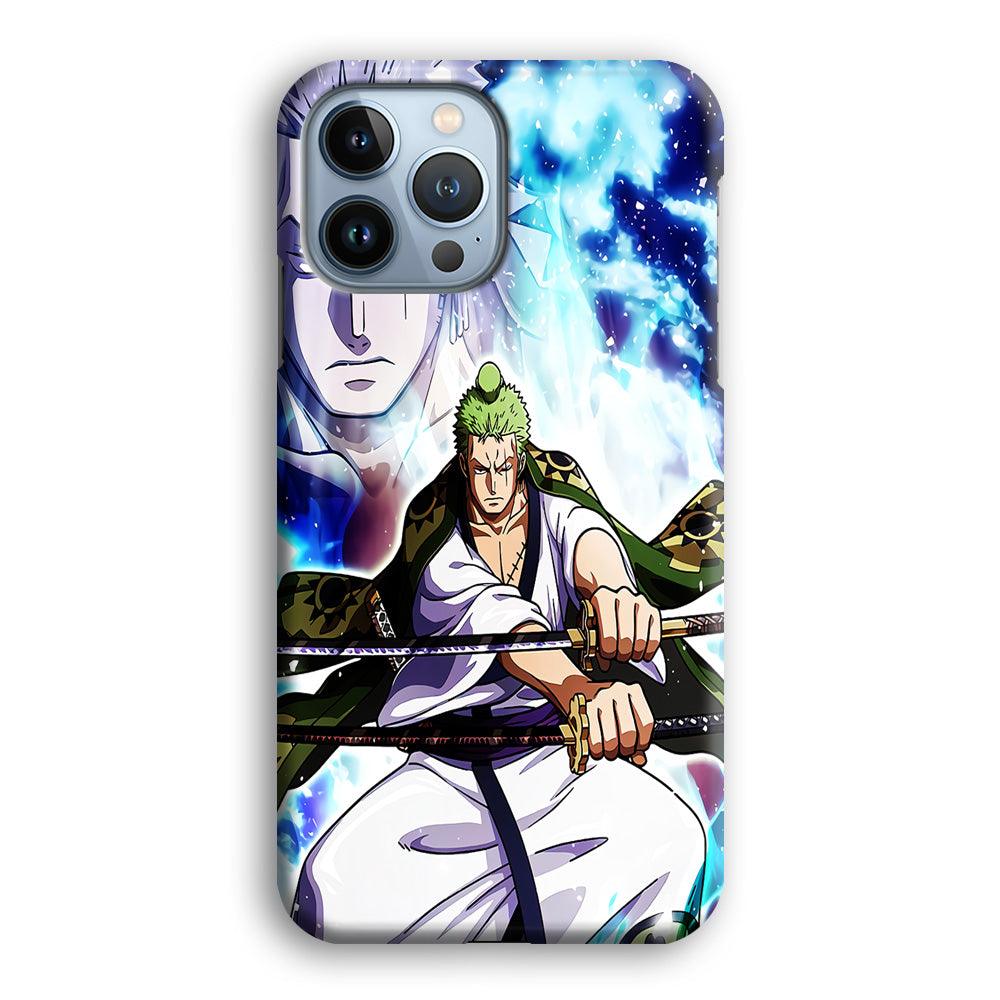 Roronoa Zoro Two Sword iPhone 13 Pro Max Case-Plastic / Full Wrap (3D Case)-Xtracase