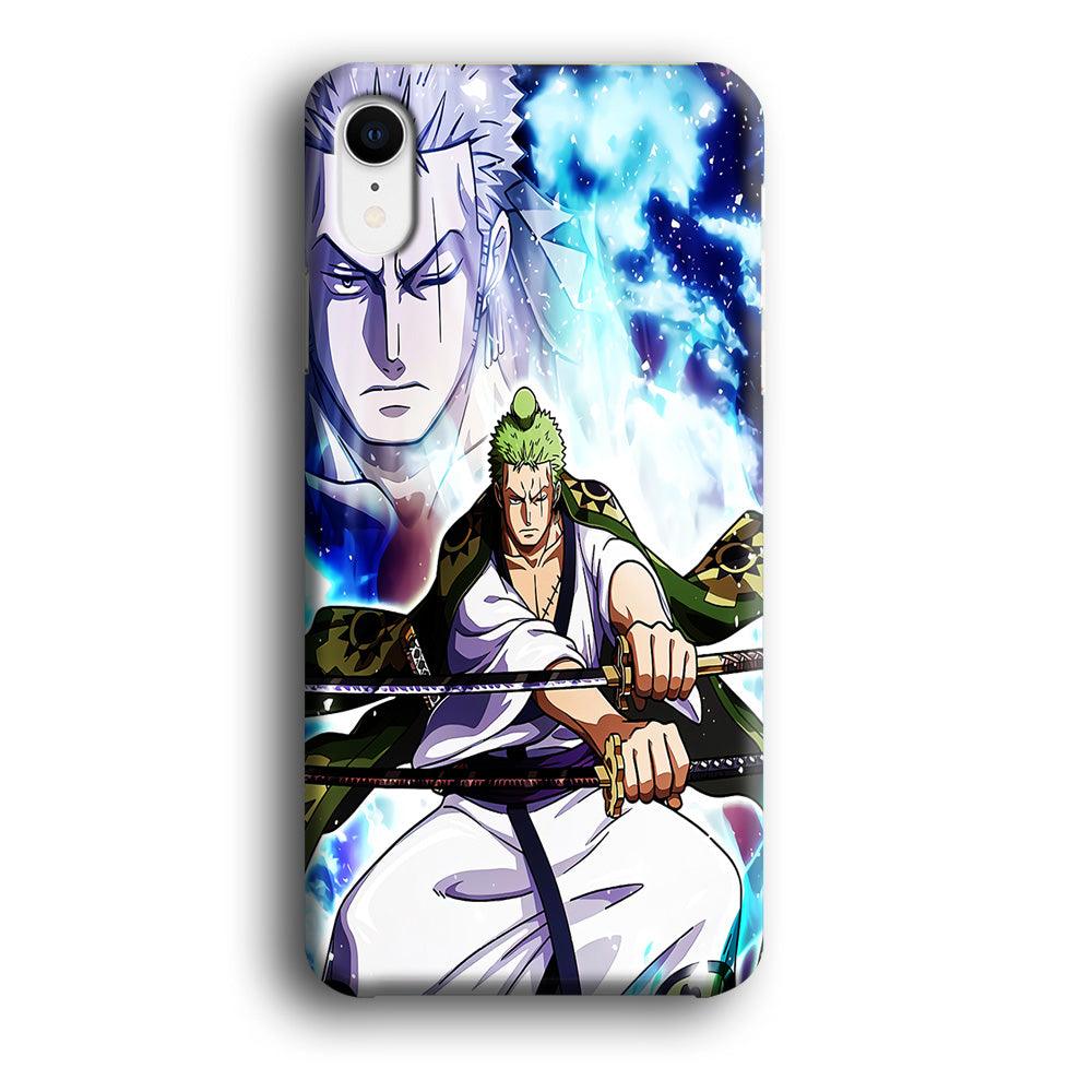 Roronoa Zoro Two Sword iPhone XR Case-Plastic / Full Wrap (3D Case)-Xtracase