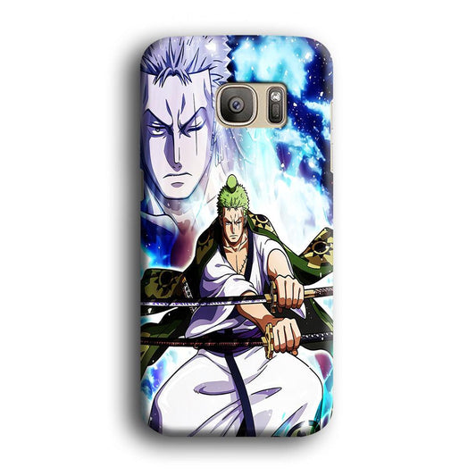 Roronoa Zoro Two Sword Samsung Galaxy S7 Edge Case-Plastic / Full Wrap (3D Case)-Xtracase
