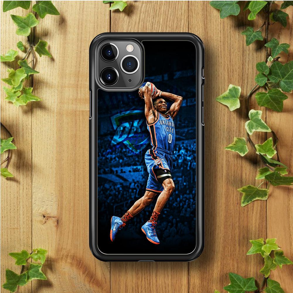Russell Westbrook Jump Shot iPhone 11 Pro Case-Plastic / Full Wrap (3D Case)-Xtracase