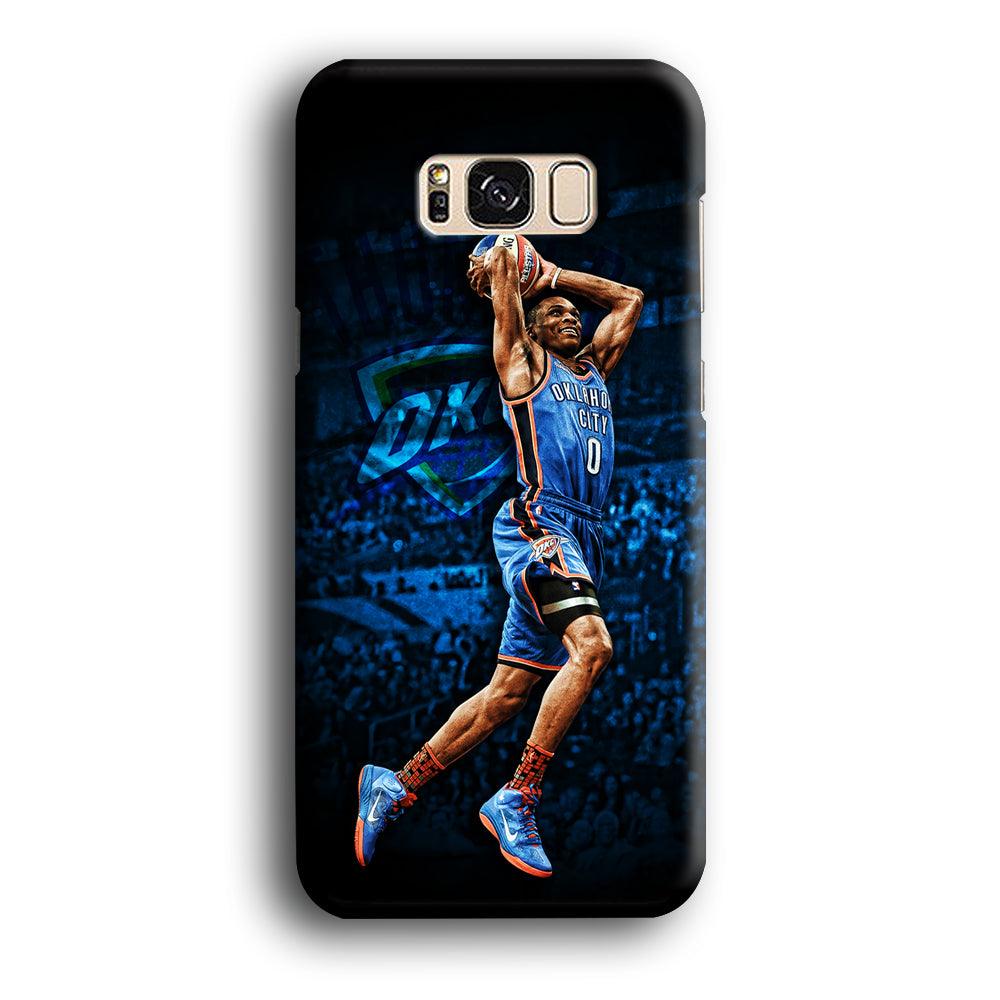 Russell Westbrook Jump Shot Samsung Galaxy S8 Case-Plastic / Full Wrap (3D Case)-Xtracase