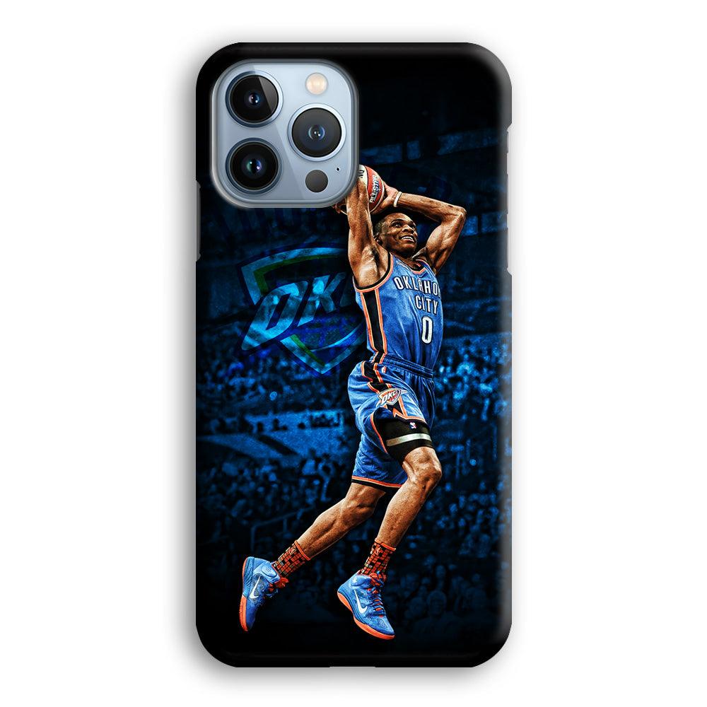 Russell Westbrook Jump Shot iPhone 13 Pro Max Case-Plastic / Full Wrap (3D Case)-Xtracase