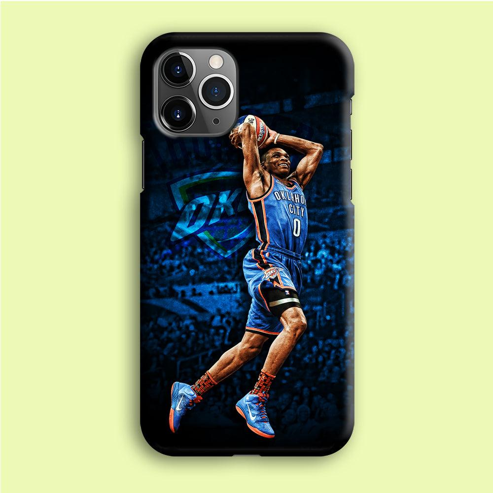 Russell Westbrook Jump Shot iPhone 12 Pro Max Case-Plastic / Full Wrap (3D Case)-Xtracase