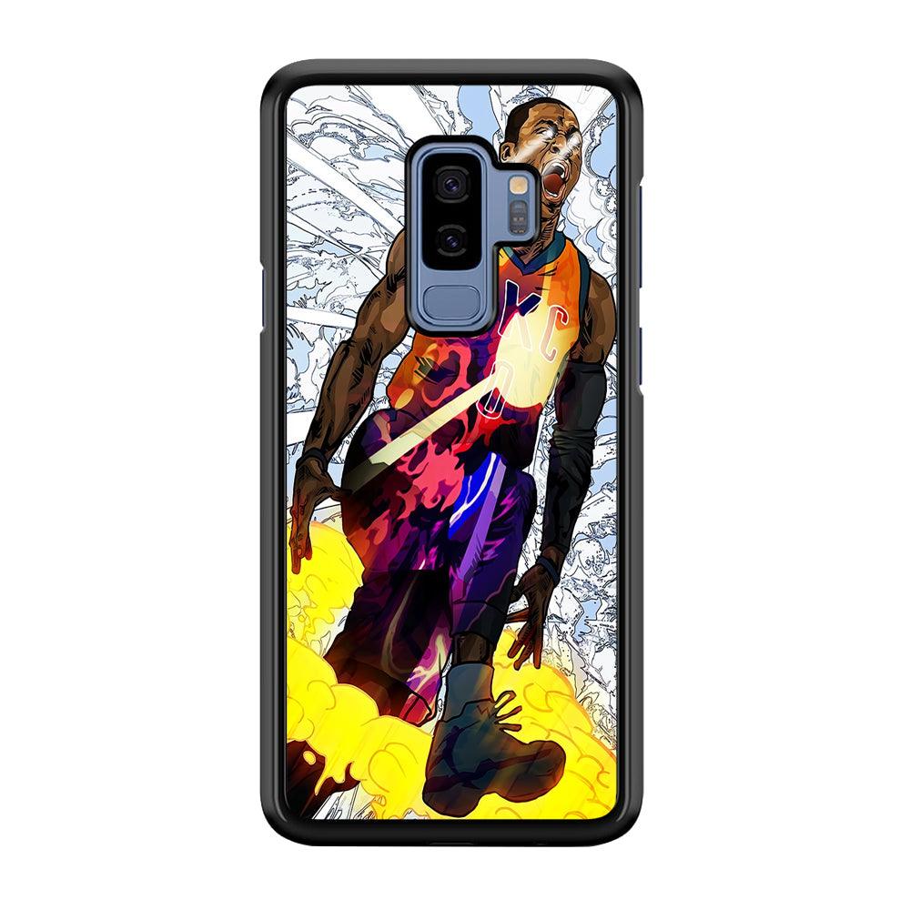 Russell Westbrook Oklahoma City Art Samsung Galaxy S9 Plus Case-Rubber / Black (2D Case)-Xtracase