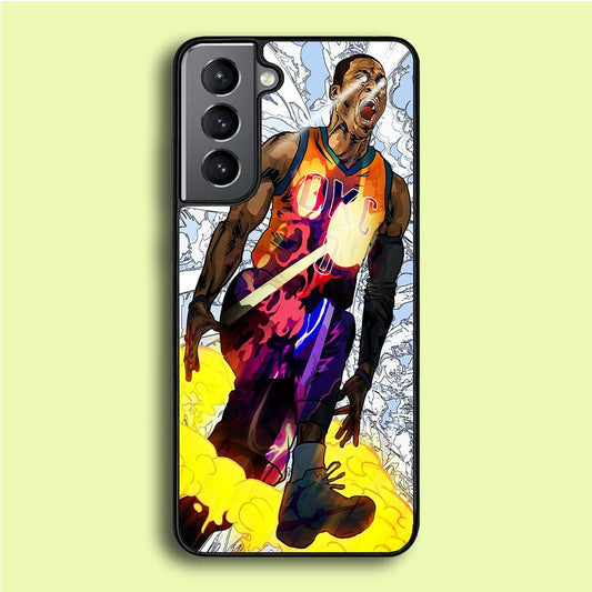 Russell Westbrook Oklahoma City Art Samsung Galaxy S21 Plus Case-Plastic / Full Wrap (3D Case)-Xtracase