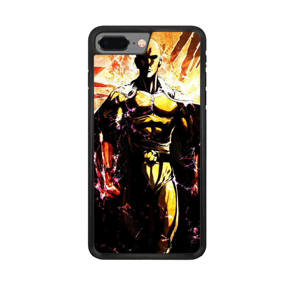 Saitama Serious Mode iPhone 7 Plus Case-Rubber / Black (2D Case)-Xtracase