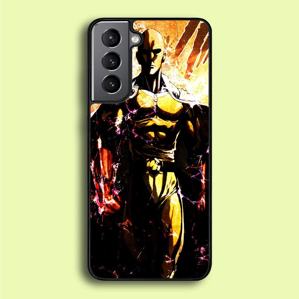Saitama Serious Mode Samsung Galaxy A16 Case-Rubber / White (2D Case)-Xtracase