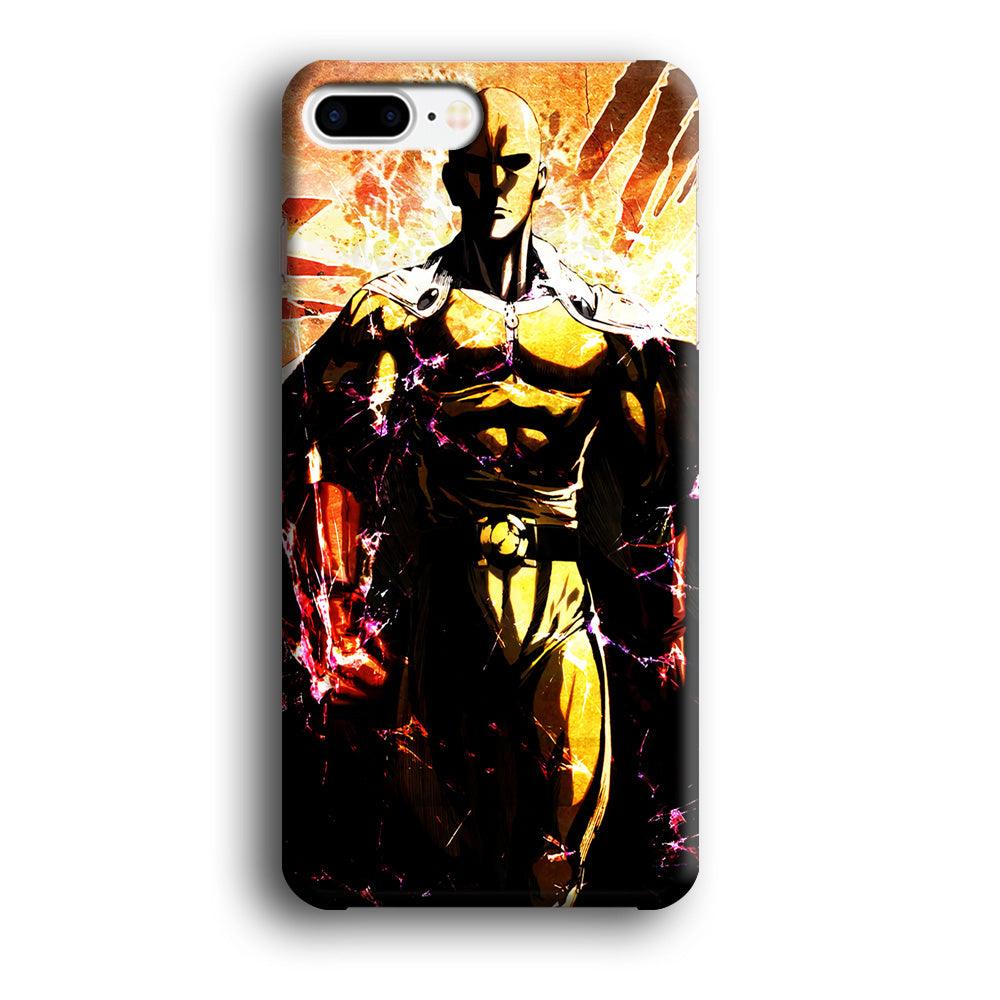 Saitama Serious Mode iPhone 7 Plus Case-Plastic / Full Wrap (3D Case)-Xtracase