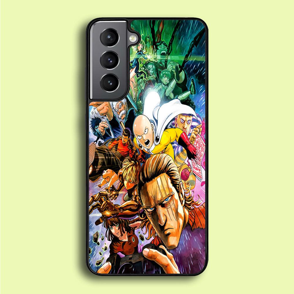 Saitama and S-Class Hero Samsung Galaxy A16 Case-Rubber / Black (2D Case)-Xtracase