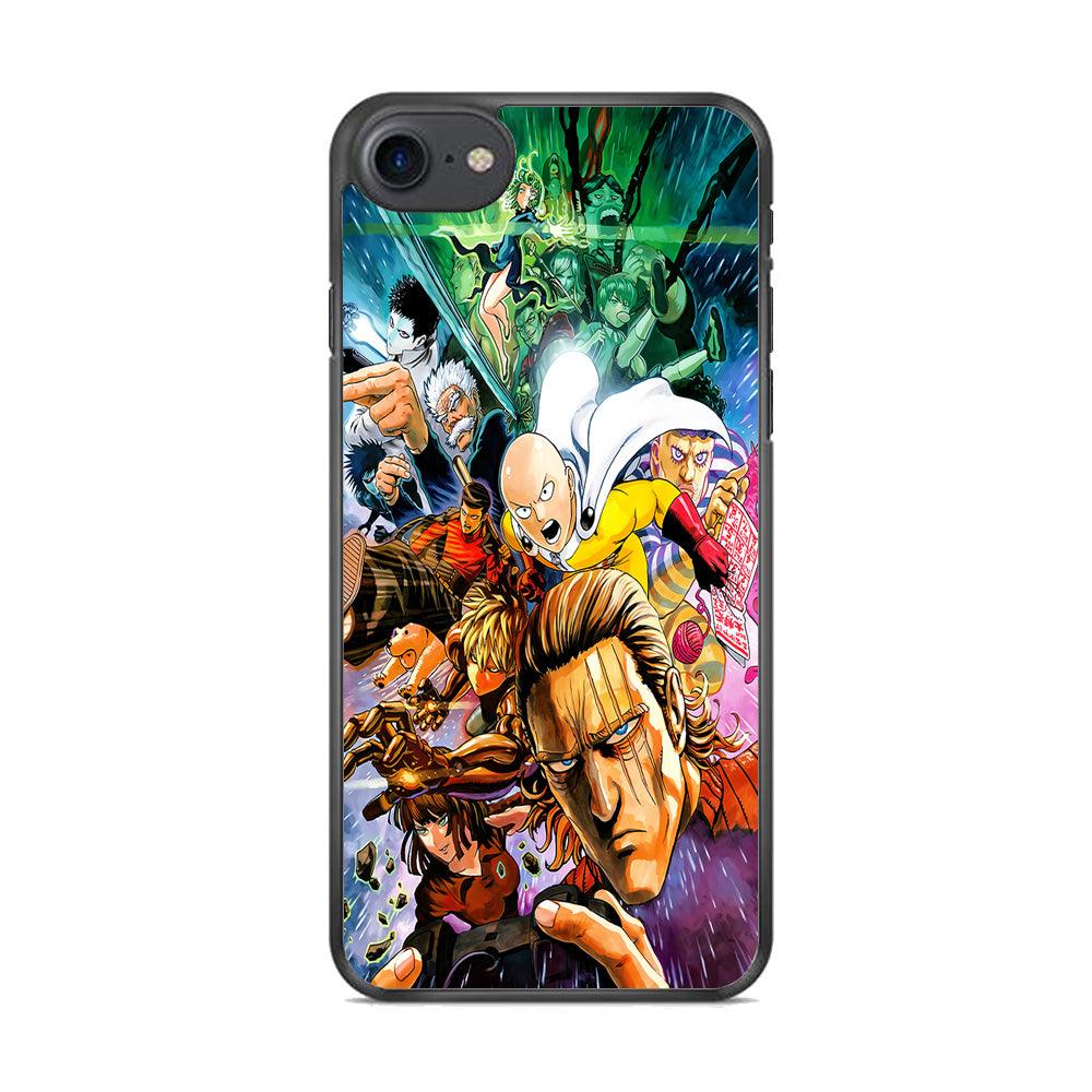 Saitama and S-Class Hero iPhone 7 Case-Rubber / Black (2D Case)-Xtracase