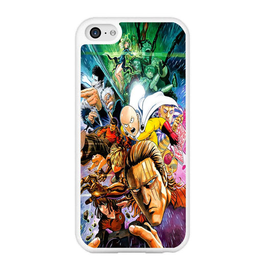 Saitama and S-Class Hero iPhone 5 | 5s Case-Rubber / White (2D Case)-Xtracase