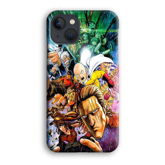Saitama and S-Class Hero iPhone 13 Mini Case-Plastic / Full Wrap (3D Case)-Xtracase