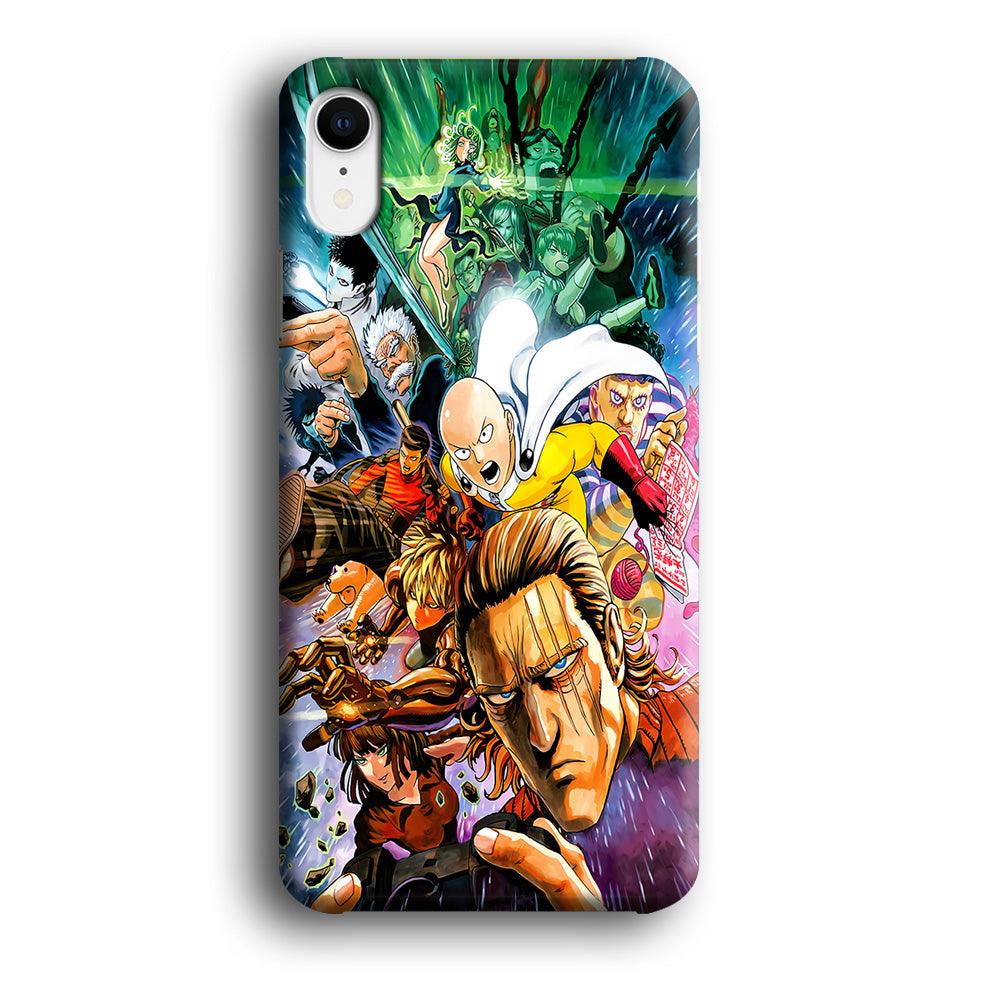 Saitama and S-Class Hero iPhone XR Case-Plastic / Full Wrap (3D Case)-Xtracase