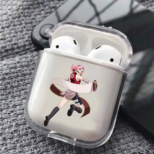 Sakura Haruno Hard Plastic Protective Clear Case Cover For Apple Airpods
